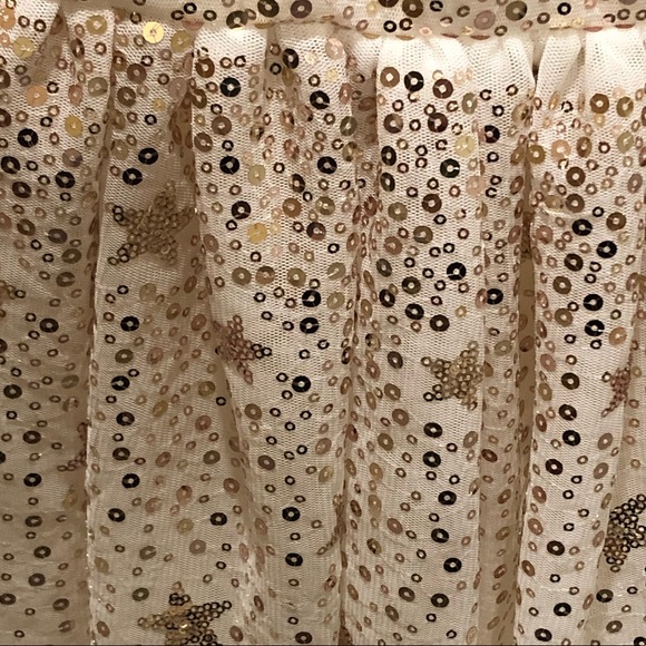 BRAND NEW: H&M Ivory Dress with Gold Sequins girls’ size 6x & 10- $30 each - Picture 2 of 8